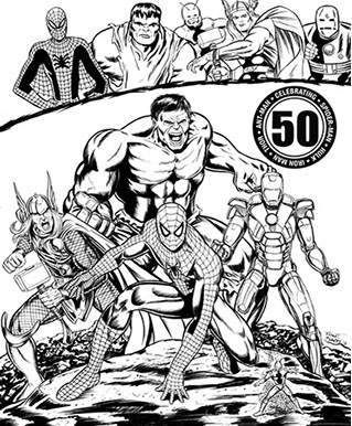 50 years of Marverl Heroes