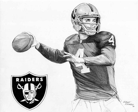 Raiders Derek Carr by Robert Blancas