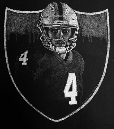 Derek Carr by Robert Blancas