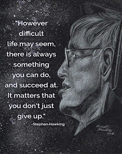 Stephen Hawking by Robert Blancas