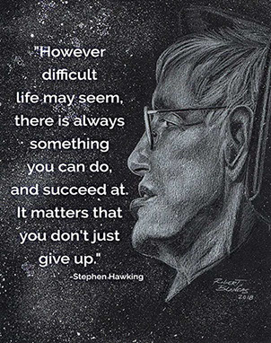 Stephen Hawking by Robert Blancas