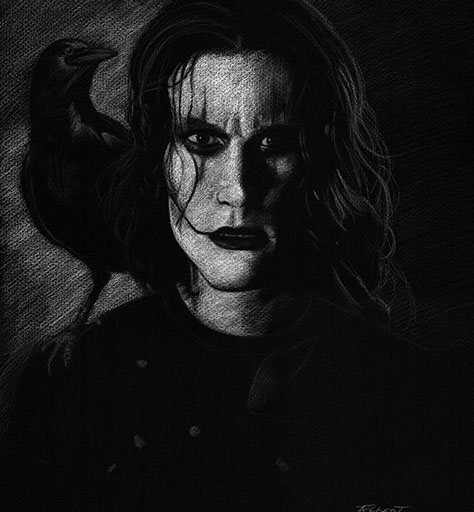 The Crow Brandon Lee by Robert Blancas